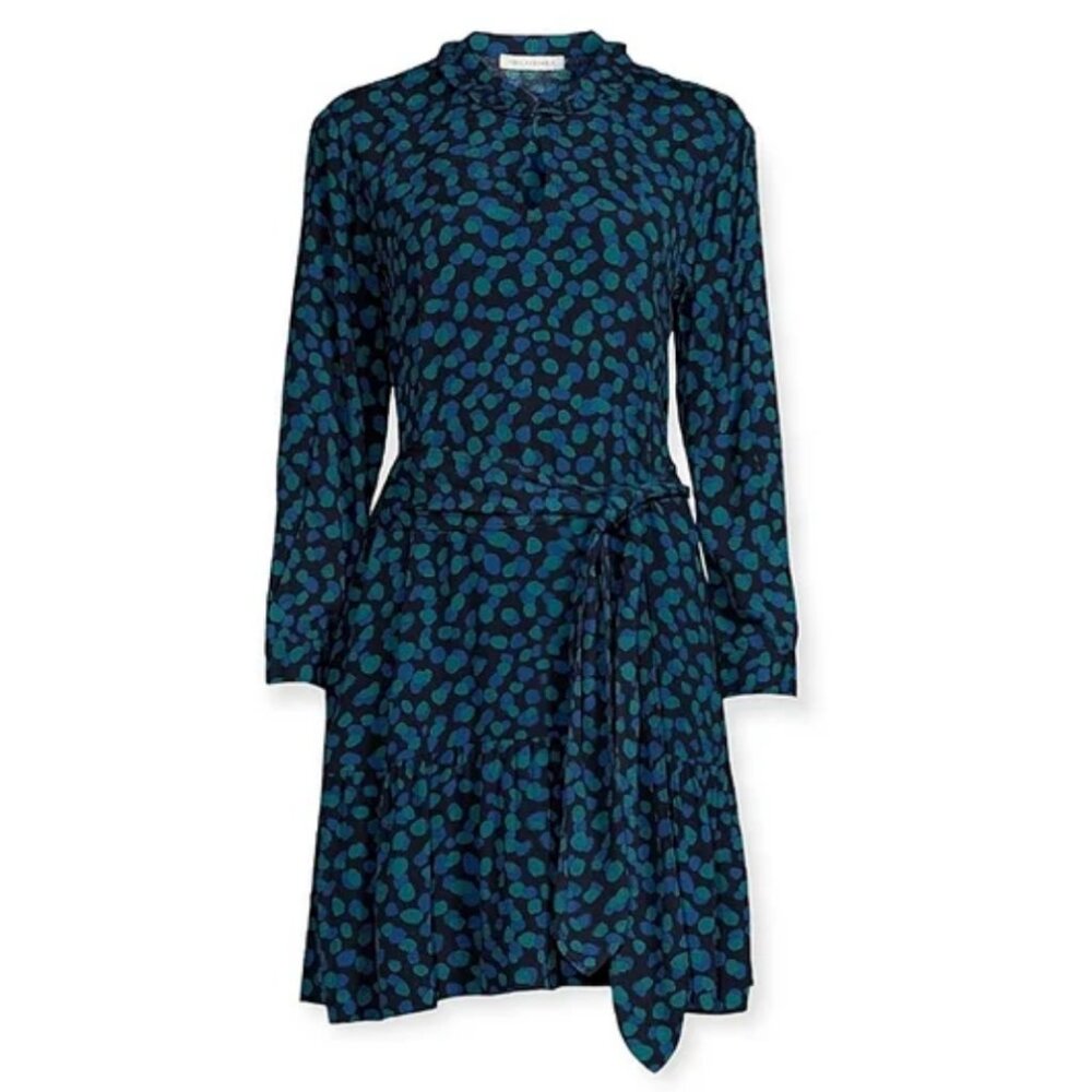 free assembly Tiered Belted Mini Dress